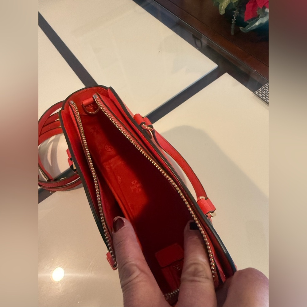 Tory Burch Vibrant Red Satchel - Picture 5 of 6